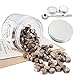 Champagne Gold Sealing Wax Beads, Yoption 165 Pieces Octagon Wax Seal Beads with Candles and Melting Spoon for Wax Seal Stamp