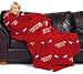 Chicago Bulls Adult Comfy Throw Blanket with Sleeves