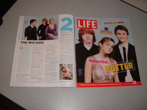 Life Magazine, November 18, 2005 issue-Harry Potter and the Goblet of Fire-Rupert Grint, Emma Watson and Daniel Radcliffe
