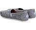 TOMS Classic Grey Canvas Embroidered Women's