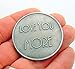 Love You More XO Pocket Token 1 1/4 Inch