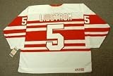 NICKLAS LIDSTROM Detroit Red Wings 1992 CCM Vintage Throwback NHL Home Hockey Jersey