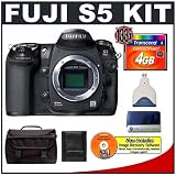 Fujifilm Finepix S5 Pro 12.3 Megapixel Digital SLR Camera + Transcend 4GB 133x Compactflash Card + USB Card Reader + Deluxe SLR Gadget Bag