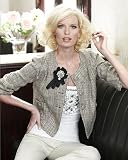 Newport News Cropped Tweed Swing Jacket