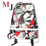 Michael Jackson　マイケル プリント バックパック　レッド