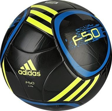 Adidas Fu&szlig;ball F 50 X-ite, black/sharp blue f11/electricity, 5, V87265