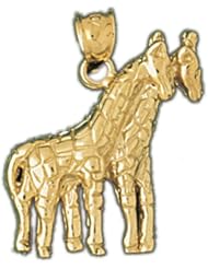 Dazzlers Solid 14k Gold Giraffes Charm Pendant Available in three colors from jewelsberry (weights: 4.1 grams only)