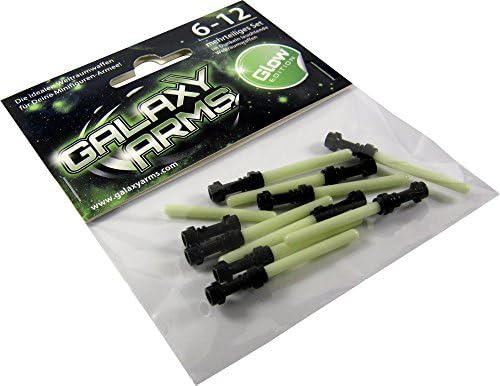 GALAXYARMS 12-Piece Weapon Set Glow Edition: Light Saber Swords for Minifigures