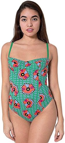 American Apparel Nathalie Du Pasquier Jaia Print Cotton Spandex Jersey Bra Bodysuit - Jaia / M