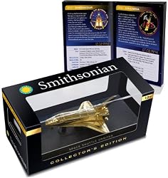 Smithsonian 24 Karat Gold Space Shuttle in Collector's Case with Mission's Booklet