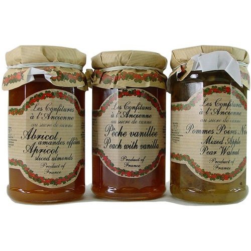Confitures a l'Ancienne Andresy Luxury All fruit jams assortment: Apple Pear Walnut, Peach... by Les Confitures a L'Ancienne
