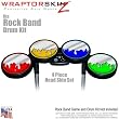 Chrome Drip on Colors Skin by WraptorSkinz fits Rock Band Drum Set for Nintendo Wii, XBOX 360, PS2 & PS3 (DRUMS NOT INCLUDED)