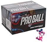 Proball Standard Paintballs - 2000 Rounds - Blue / Pink Shell - Pink Fill