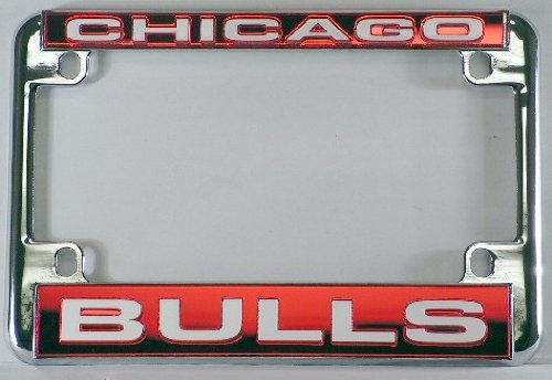 Chicago Bulls NBA Chrome Motorcycle RV License Plate Frame
