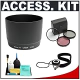 Precision Design ET-65B Lens Hood + Cameta Accessory Kit - for Canon EF 70-300mm f/4.5-5.6 DO IS USM & EF 70-300mm f/4-5.6 IS USM Lenses