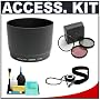 Precision Design ET-65B Lens Hood + Cameta Accessory Kit - for Canon EF 70-300mm f/4.5-5.6 DO IS USM & EF 70-300mm f/4-5.6 IS USM Lenses