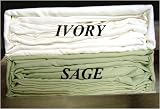 MARRIKAS 100% Seamless Silk Sheet Set CAL KING SAGE