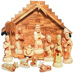 Olive Wood Nativity Set- Traditional Carvings