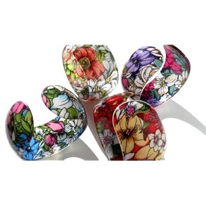 Acrylic Fashion Bangle Cuff Bracelet Gift Set