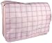 Baby Pink Plaid 15.4 inch Laptop Padded Compartment Shoulder Messenger Bag for K-Cliffs Lifestyle