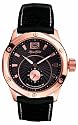 Marc Ecko E12511G1 Unisex Black Croco Strap With Rose Gold Accents