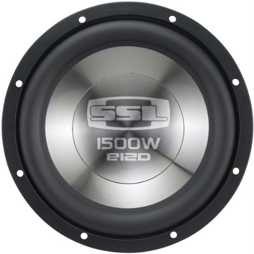 SSL E12D E Series 12″ Dual 4 Ohm Voice Coil Subwoofer, 1500 Watts