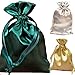 Tarot Bags Holiday Colors Satin Bundle of 3: Forest Green Silver and Gold (6