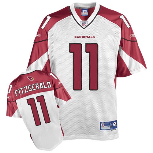 Reebok Arizona Cardinals Larry Fitzgerald Premier White Jersey Large
