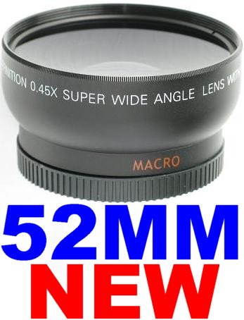 52mm WIDE-ANGLE Lens ~INCLUDING BAG~ FOR NIKON D40 D50 D60 D70 D80 D40X
