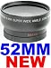 52mm WIDE-ANGLE Lens ~INCLUDING BAG~ FOR NIKON D40 D50 D60 D70 D80 D40X