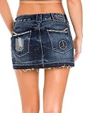 GUESS Peace Mini Jean Skirt