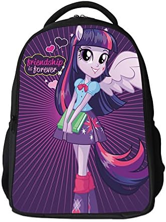 Kikuns Waterproof My Little Pony School Bags Back Pack Backpack for Girls Purple