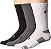 Under Armour Men's Heatgear 3-Pack Crew Graphite Socks LG 10-13 (Men's Shoe 9-12.5)