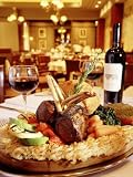Lamb, Potatoes and Bottle of Wine at Table Setting Photographic Poster Print by Mike Mcgovern, 18x24
