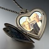 Pugster American Gothic Large Photo Locket Pendant Necklace
