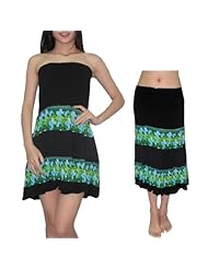 Summer Stretchy Gathered Crinkled Shirred Elasticized   Waistline Cotton/Polyamide Knee Length  Dress