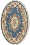 Imperial Area Rug, 5x8 OVAL, LIGHT BLUE