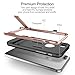 iPhone 7 Plus Case, ROCK [Royce Stand] - Black & Rose Gold [Ultra Thin][Kickstand][Metal Texture Side Buttons][Dual Layered][Slim Fit][Hard PC + Soft TPU] For Apple iPhone 7 Plus (2016)