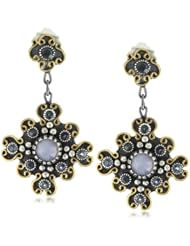 Stella Flame "Byzantia" Chalcedony Hanging Earrings