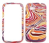 HTC Sensation Red/Orange/Purple Zebra Print Hard Case/Cover/Faceplate/Snap  ....