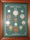 Kitchen & Housewares : Framed 1938 Coin Year Gift Set (70th Birthday Present or Wedding Anniversary)