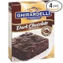4-Pack Dark Chocolate Brownie Mix 20-Ounce Boxes