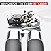 Professional Heavy Duty Safety Manual Can Tin Opener, Stainless Steel Ergonomic Anti Slip Design, Smooth Edge No Sharp Cuts, Built In Bottle Opener, Best For Arthritis Seniors