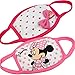 Famixyal 2x Cute Cartoon Mickey Minnie Student Child's Face Mask Cotton Anti Dust Mask Anti-fog Mask Earloop Face Mask Safety Respirator Particle Respirator Home and Surgical Face Masks Filters Bacteria Protection Latex Free Soft and Light Kids Gift