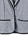 Choies Women's Gray Lapel Slim Blazer Office & Casual Blazer Jacket Coat