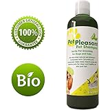 Natural Pet Shampoo for Dogs Puppies & Cat - Anti Itch Flea & Tick Repellent with Lemongrass & Citronella - Tear Free Odor Eliminator By Honeydew (8oz)