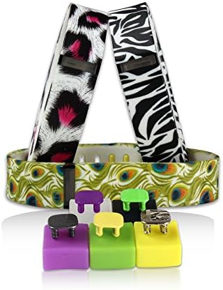 2015 Classic Layout Replacement Bands with Clasps for Fitbit Flex Only /No Tracker/ Wireless Activity Bracelet Sport Armband(peacock, Small)