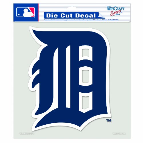 MLB Detroit Tigers 8-by-8 Inch Diecut Colored Decal
