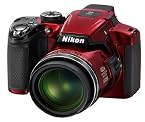 Nikon Coolpix P510 16.1MP Point and Shoot Digital Camera with 42x Optical Zoom (Red)
