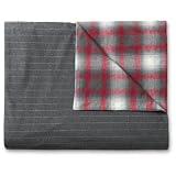 Eddie Bauer Northwest Retreat Reversible Flannel Duvet, Charcoal Heather QUEEN Queen